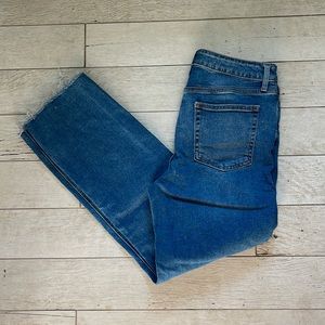 Just Black Denim, straight leg, raw hem